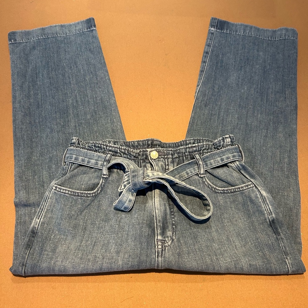 J. Crew Blue Boyfriend Jeans with Belt